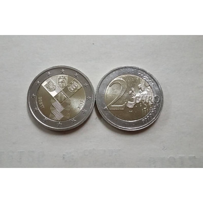 Монета 2 евро 2018 г. Эстония. "100-летие независимости прибалтийских государств".